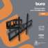 Кронштейн для телевизора Buro MF3, 32-70", настенный, поворотно-выдвижной и наклонный,  черный [bm-emva56f340bk]
